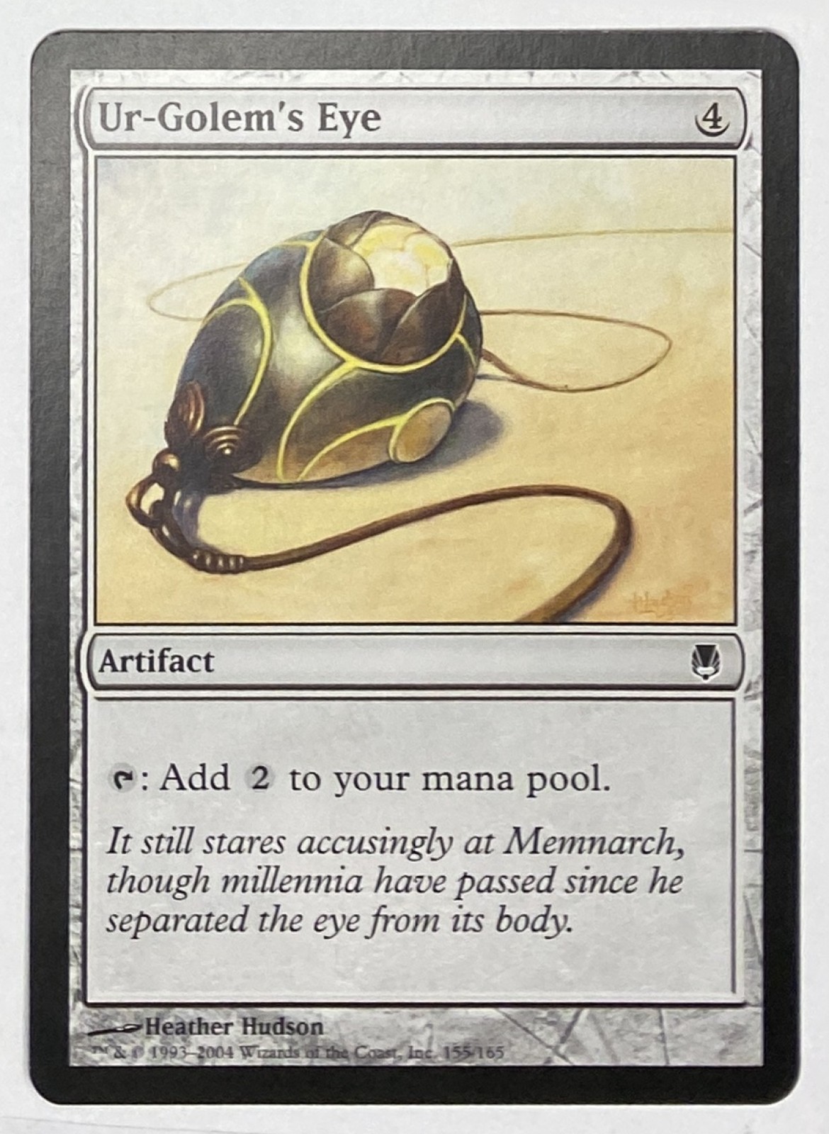 2004 Magic: The Gathering Darksteel Ur-Golem's Eye #155/165 Common front