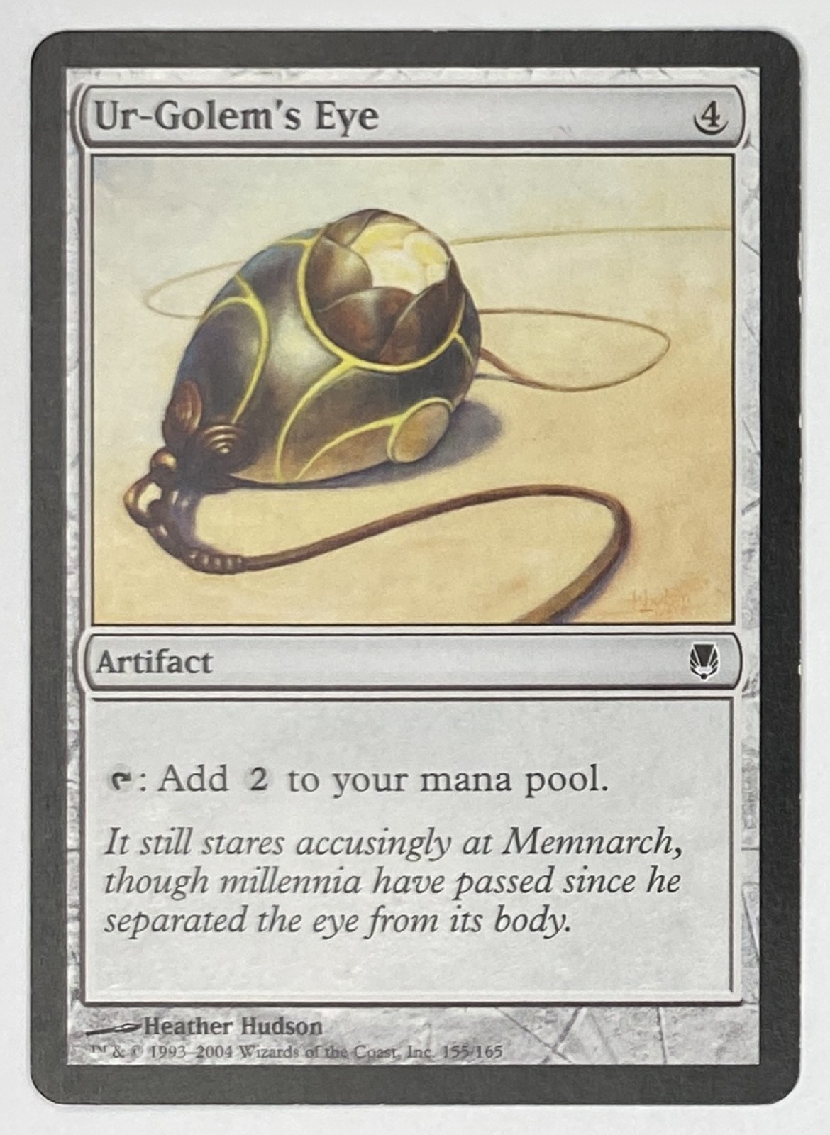 2004 Magic: The Gathering Darksteel Ur-Golem's Eye #155/165 Common front