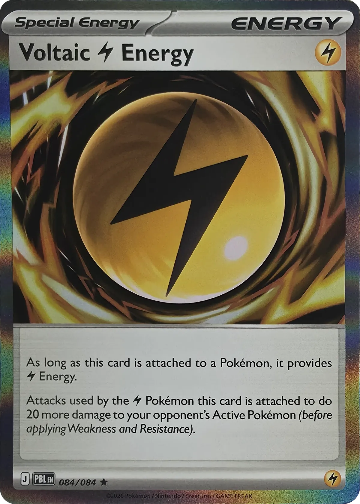 Voltaic Lightning Energy #084/084, front