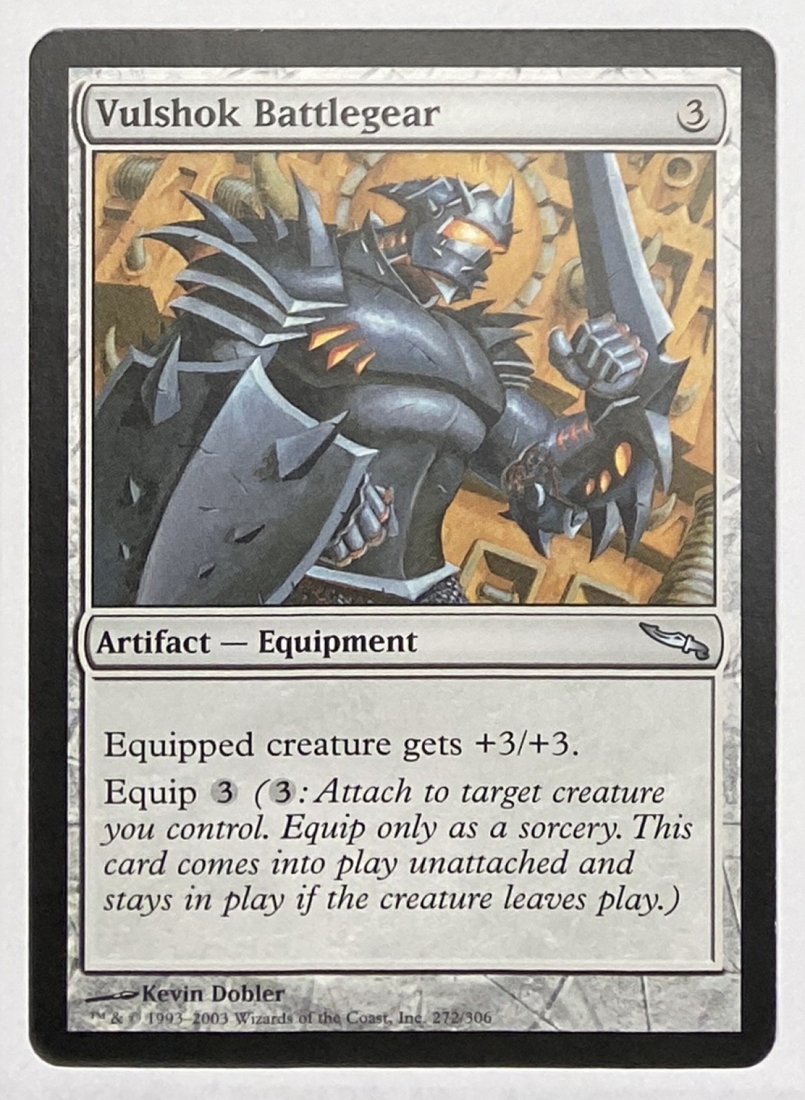 2003 Magic: The Gathering Mirrodin Vulshok Battlegear #272/306 Uncommon front