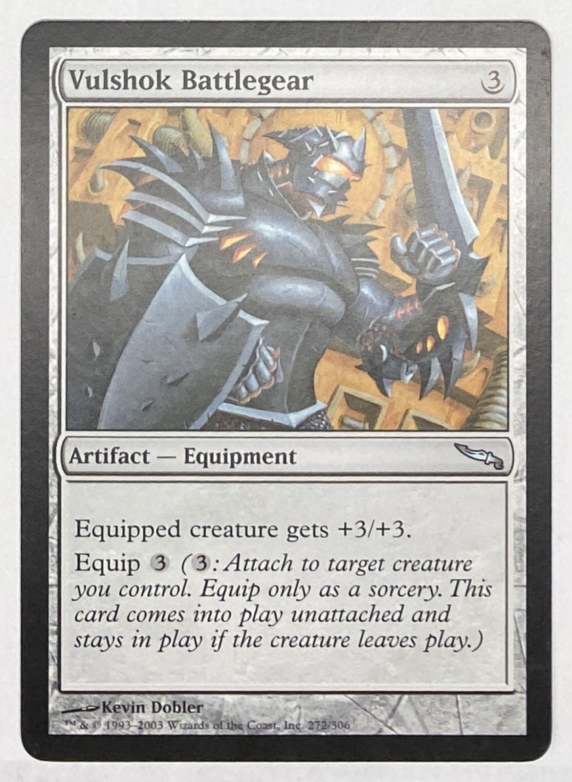 2003 Magic: The Gathering Mirrodin Vulshok Battlegear #272/306 Uncommon front
