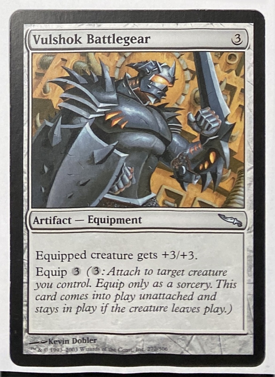 2003 Magic: The Gathering Mirrodin Vulshok Battlegear #272/306 Uncommon front