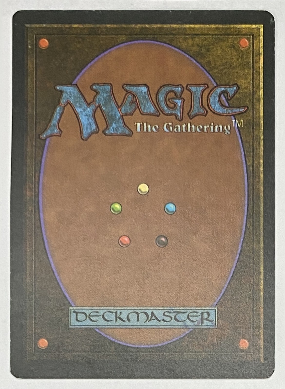 1995 Magic: The Gathering Ice Age Warning Common back
