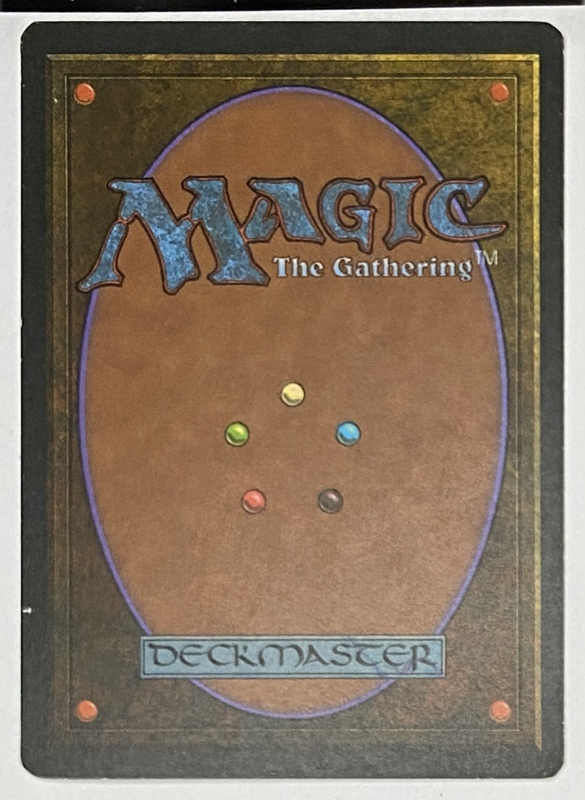 1995 Magic: The Gathering Ice Age Warning Common back