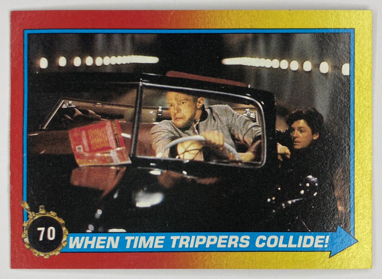 1989 Topps Back to the Future Part II When Time Trippers Collide! #70 front