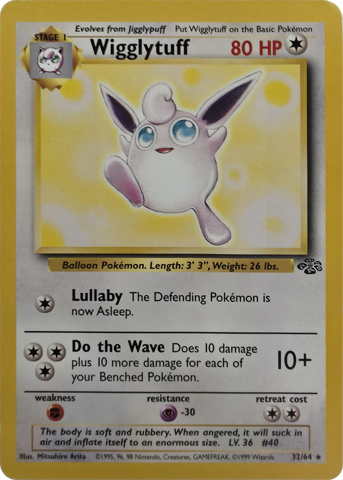 Wigglytuff #32/64, front