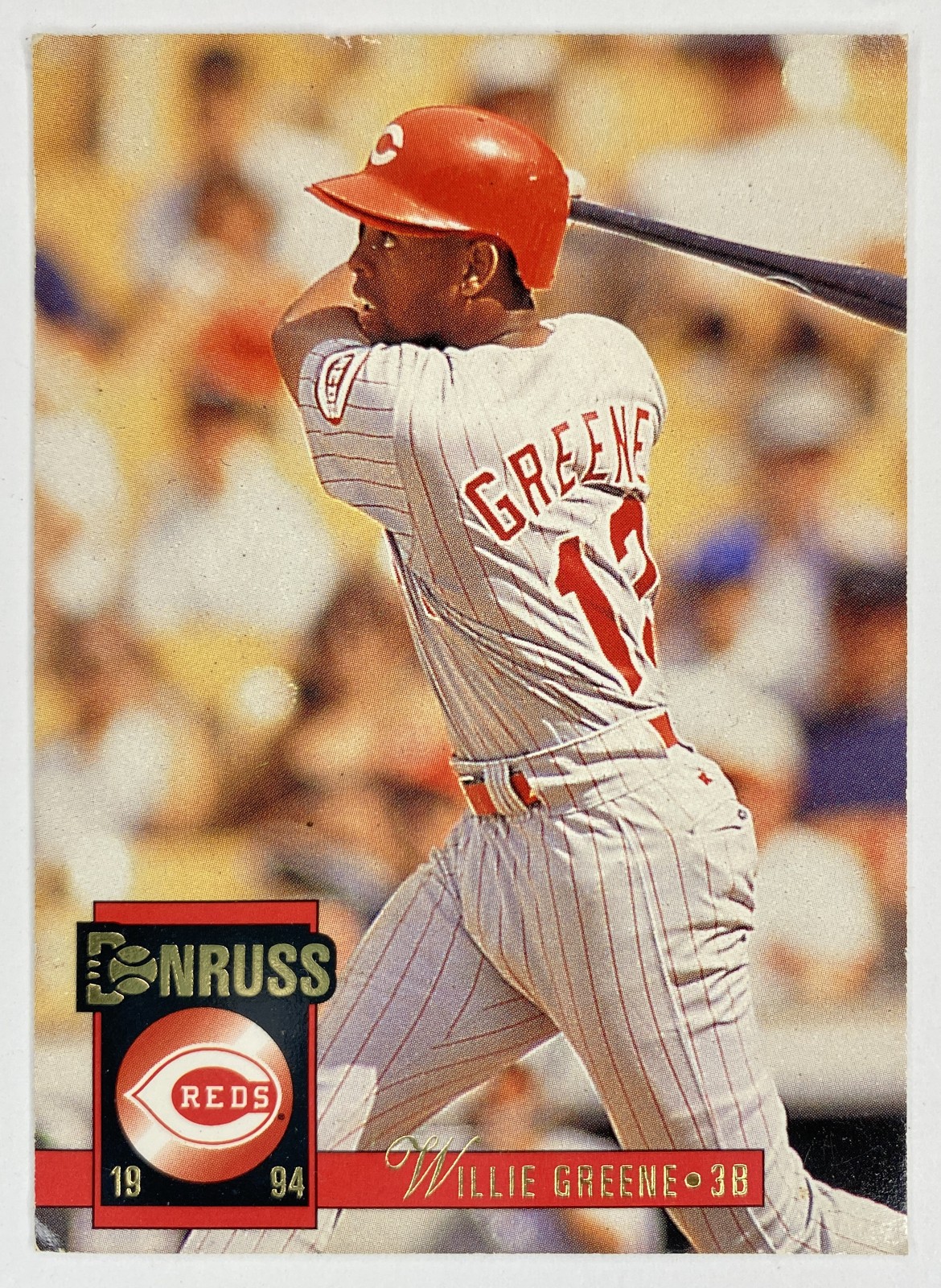 1994 Donruss Willie Greene #539 Cincinnati Reds front