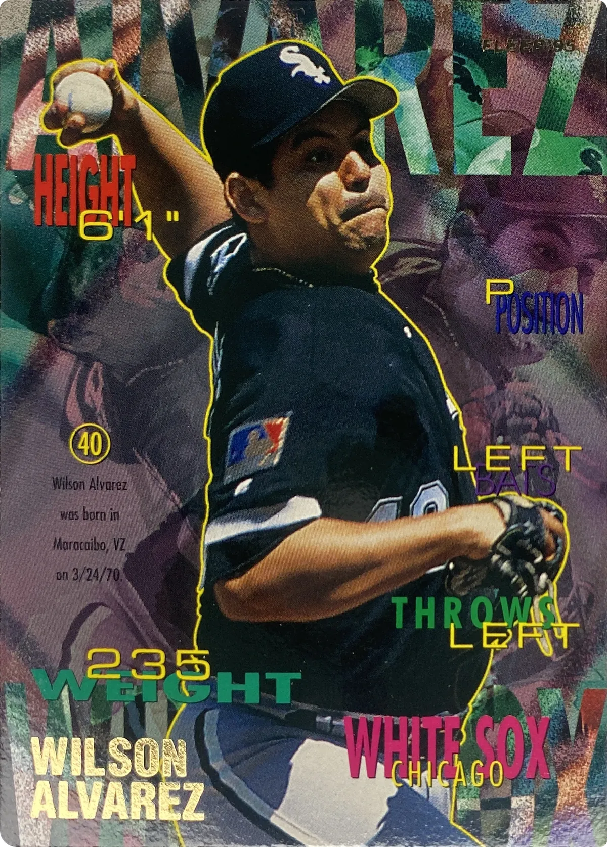 Wilson Alvarez #109, front