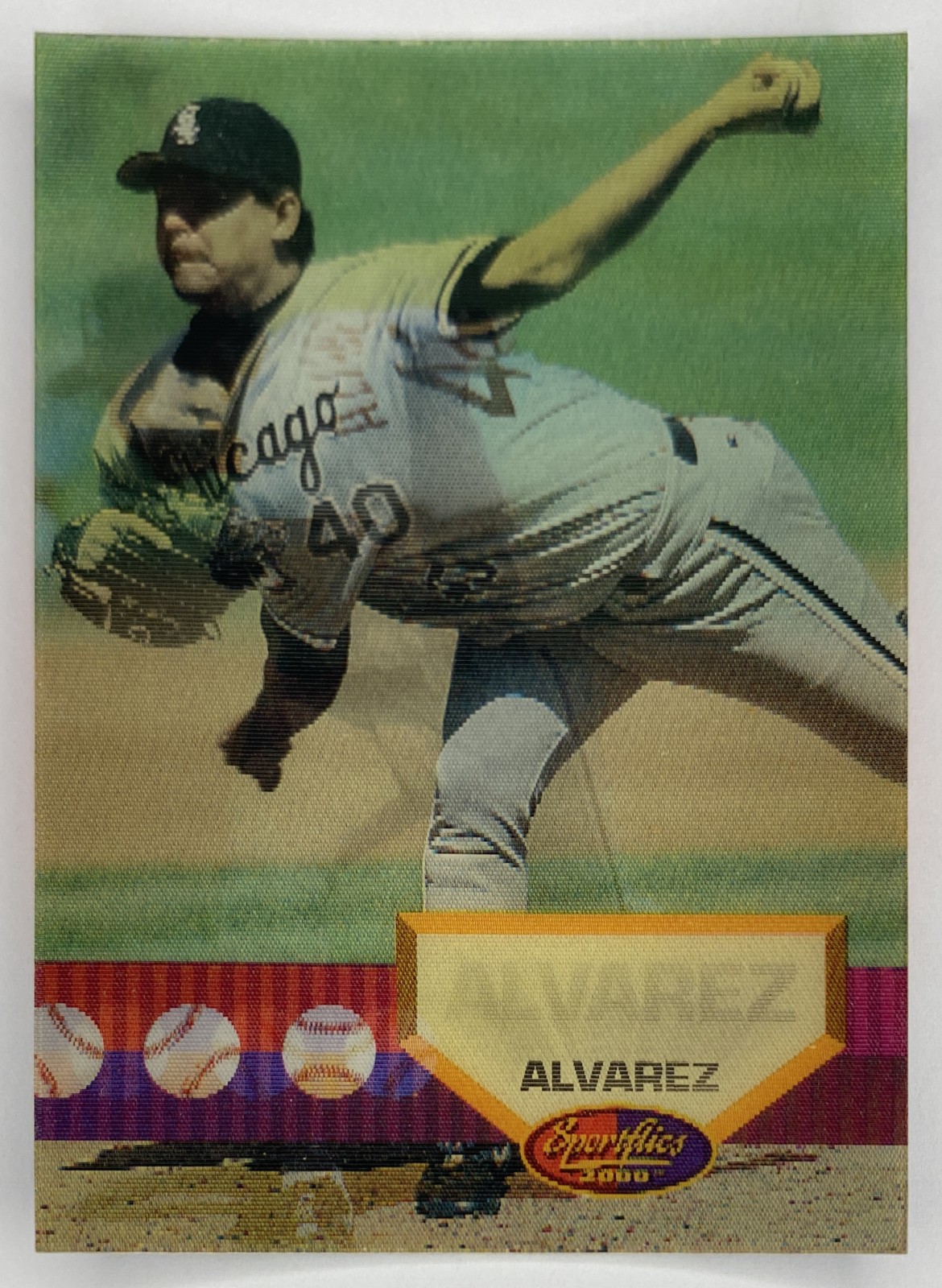 1994 Sportflics 2000 Wilson Alvarez #97 Chicago White Sox front