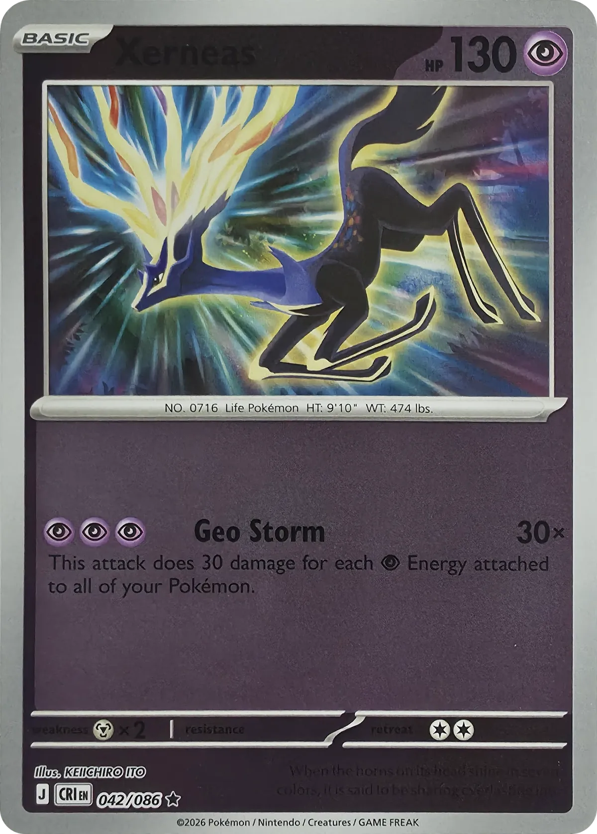 Xerneas #042/086, front
